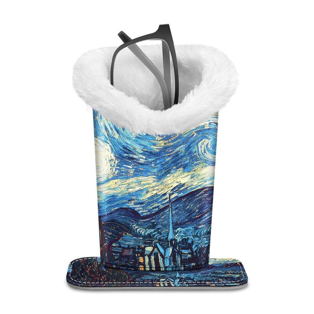 9064 Plush Lined Eyeglasses Holder, Glasses Stand Case, Anti-scratch